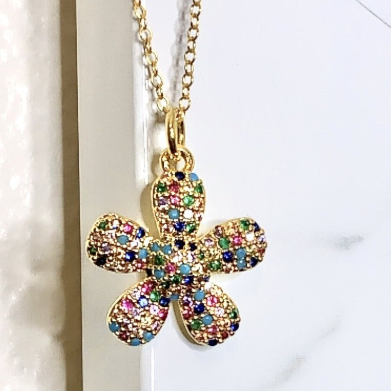 DAISY GOLD FILLED NECKLACE