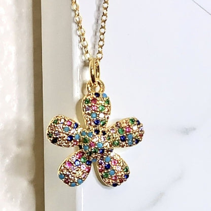 DAISY GOLD FILLED NECKLACE